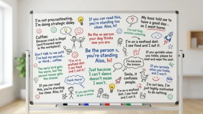 Funny Things to Write on a Dry Erase Board