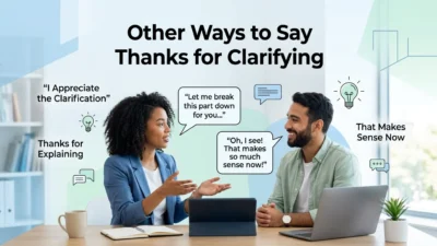 Other Ways to Say Thanks for Clarifying