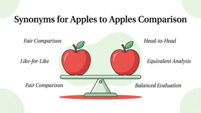 Synonyms for Apples to Apples Comparison