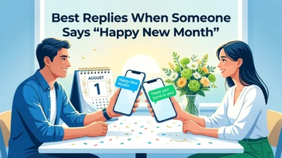 Best Replies When Someone Says “Happy New Month