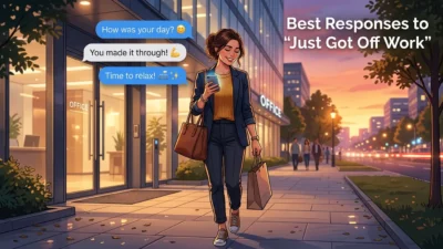 Best Responses to “Just Got Off Work