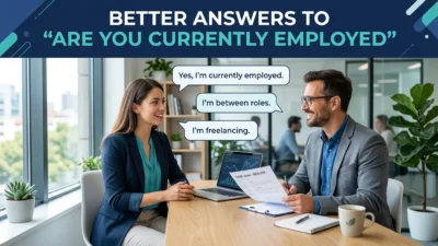 Better Answers to Are You Currently Employed