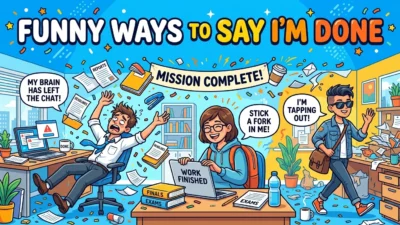 Funny Ways to Say I’m Done