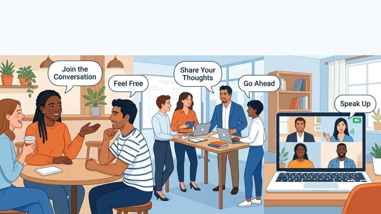 Other Ways to Say “Don't Be Shy