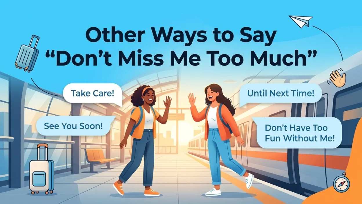 Other Ways to Say “Don’t Miss Me Too Much