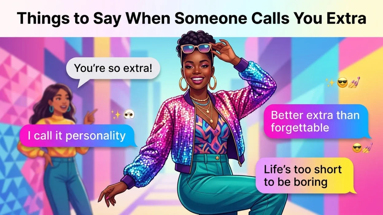 Things to Say When Someone Calls You Extra