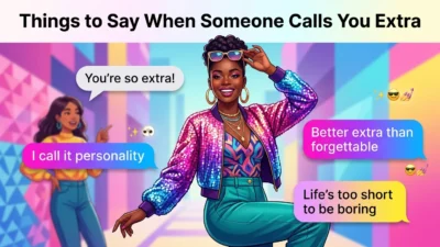 Things to Say When Someone Calls You Extra