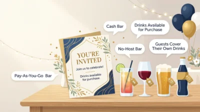Ways to Say Buy Your Own Drinks on an Invitation