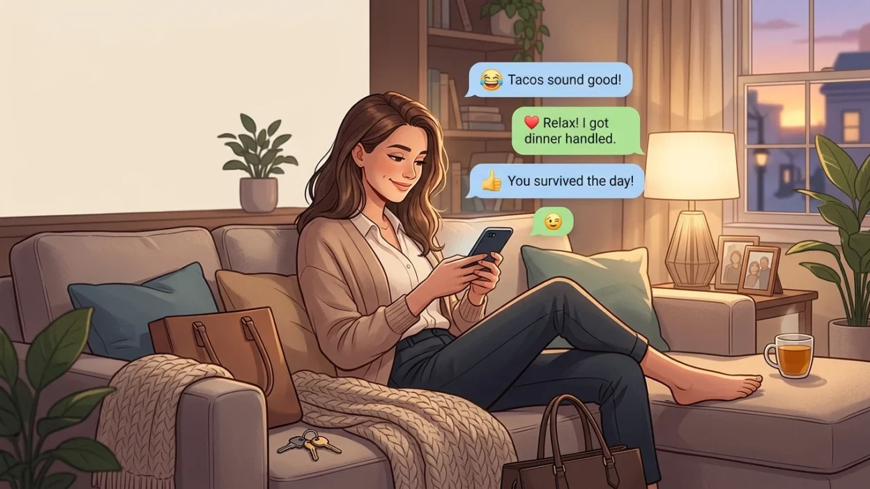 Best Responses to “Just Got Home from Work”