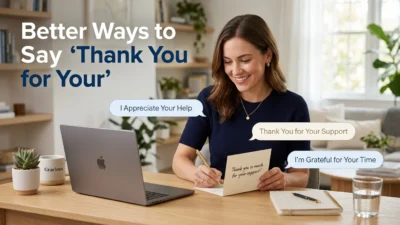 Better Ways to Say “Thank You for Your”