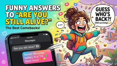 Funny Answers to “Are You Still Alive?
