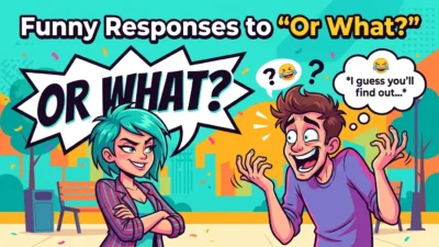Funny Responses to “Or What?”
