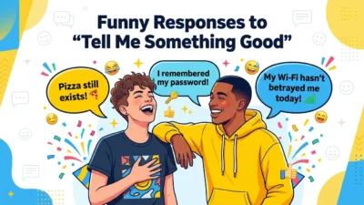 Funny Responses to “Tell Me Something Good”