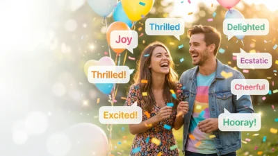 Words of Happiness and Excitement