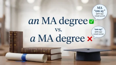 A MA or an MA Degree