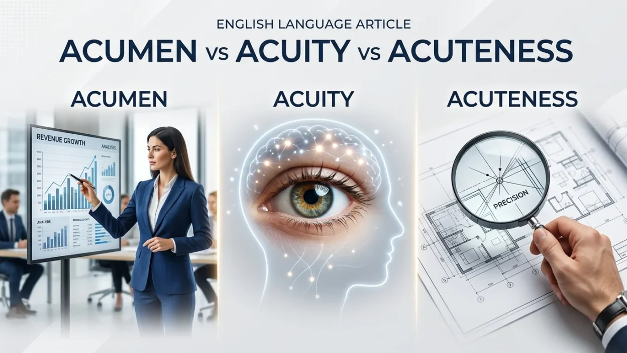 Acumen vs Acuity vs Acuteness