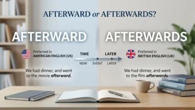 Afterward or Afterwards