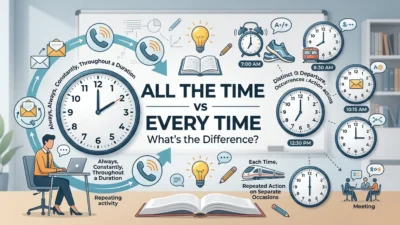 All the Time vs Every Time
