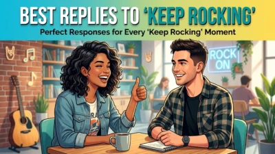 Best Replies to “Keep Rocking”