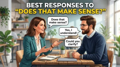 Best Responses When Someone Says “Does That Make Sense?”