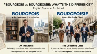 Bourgeois vs Bourgeoisie
