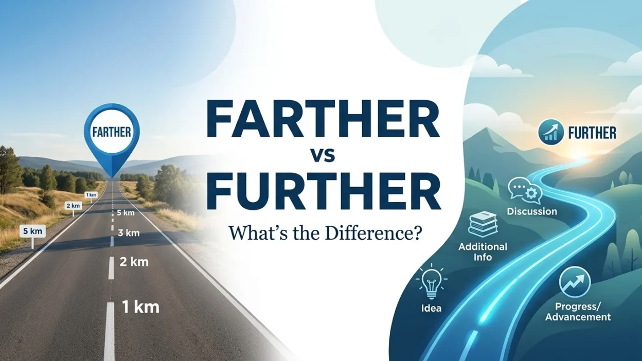 Farther vs Further