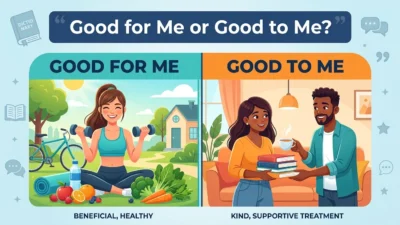 Good for Me or Good to Me