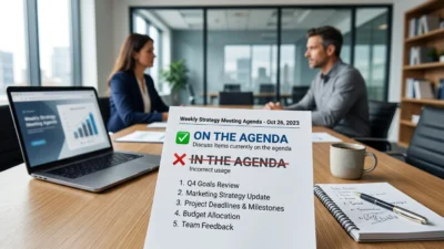 In the Agenda or On the Agenda