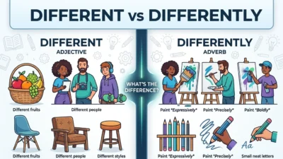 Different vs Differently
