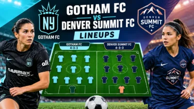 Gotham FC vs Denver Summit FC Lineups