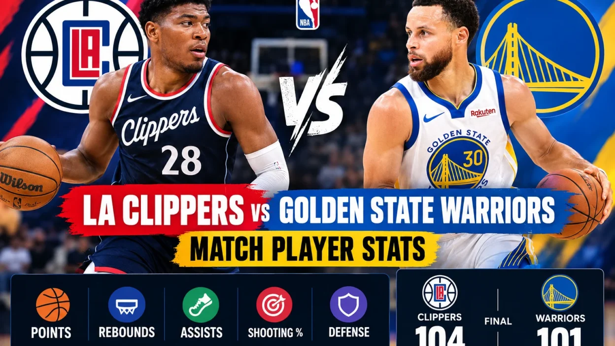 LA Clippers vs Golden State Warriors Match Player Stats