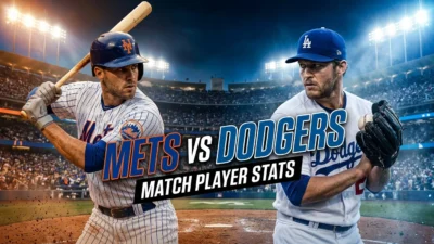 Mets vs Dodgers Match Player Stats