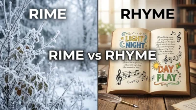 Rime vs Rhyme
