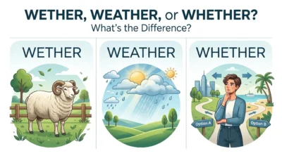 Wether or Weather or Whether